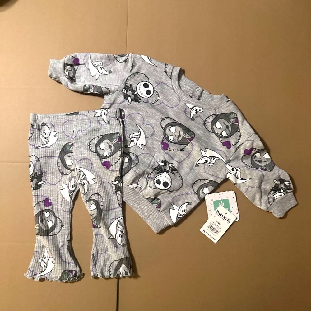 Disney “The Nightmare Before Christmas” 2‑Piece Outfit Size 6–9 Months